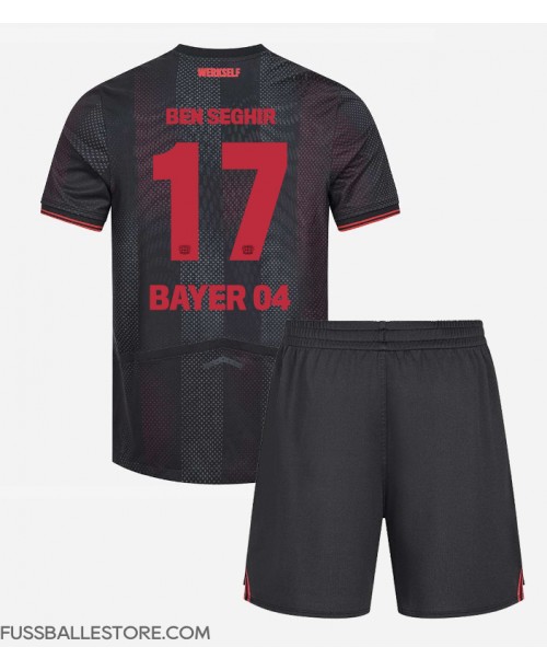 Günstige Bayer Leverkusen Eliesse Ben Seghir #17 Heimtrikotsatz Kinder 2025-26 Kurzarm (+ Kurze Hosen) Günstige Bayer Leverkusen Eliesse Ben Seghir #17 Heimtrikotsatz Kinder 2025-26 Kurzarm (+ Kurze Hosen)